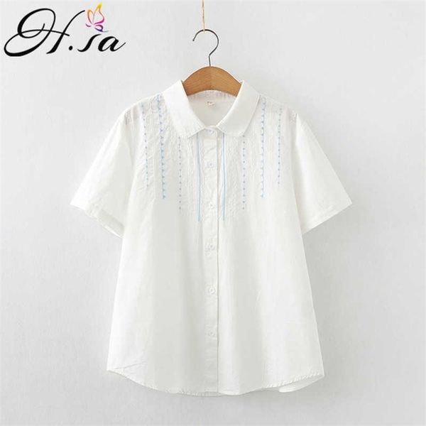hsa women blouses plus size turn-down collar blouse shirt casual elegant work wear cotton shirts summer blusas 210716, White
hsa women blouses plus size turn-down collar blouse shirt casual elegant work wear cotton shirts summer blusas 210716, White