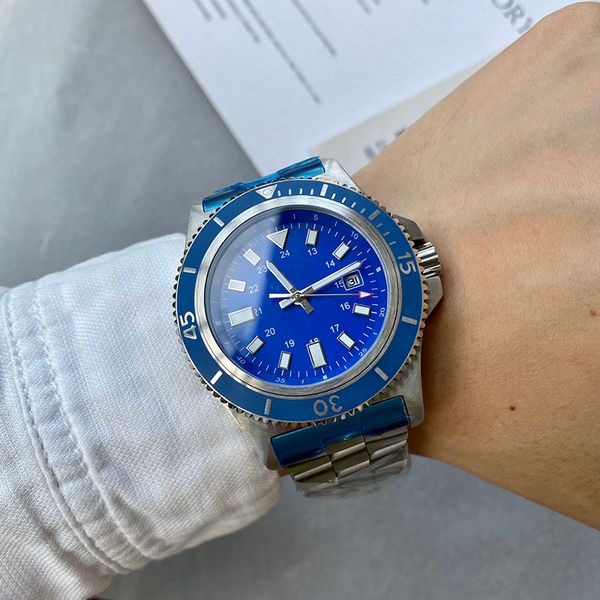 mens watches fully automatic mechanical watch wristwatch sapphire 44mm stainless steel strap waterproof blue dial montre de luxe, Slivery;brown
mens watches fully automatic mechanical watch wristwatch sapphire 44mm stainless steel strap waterproof blue dial montre de luxe, Slivery;brown