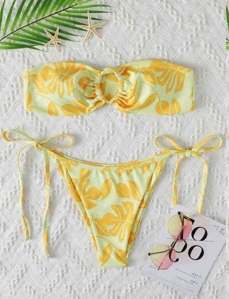 designer women's swimwear bikini bikini 2022 women's split leaf cute swimsuit, White;black
designer women's swimwear bikini bikini 2022 women's split leaf cute swimsuit, White;black