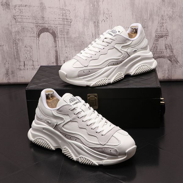 british designers dress wedding party shoes fashion light breathe vulcanize lace up casual sneakers round toe thick bottom non-slip driving, Black
british designers dress wedding party shoes fashion light breathe vulcanize lace up casual sneakers round toe thick bottom non-slip driving, Black