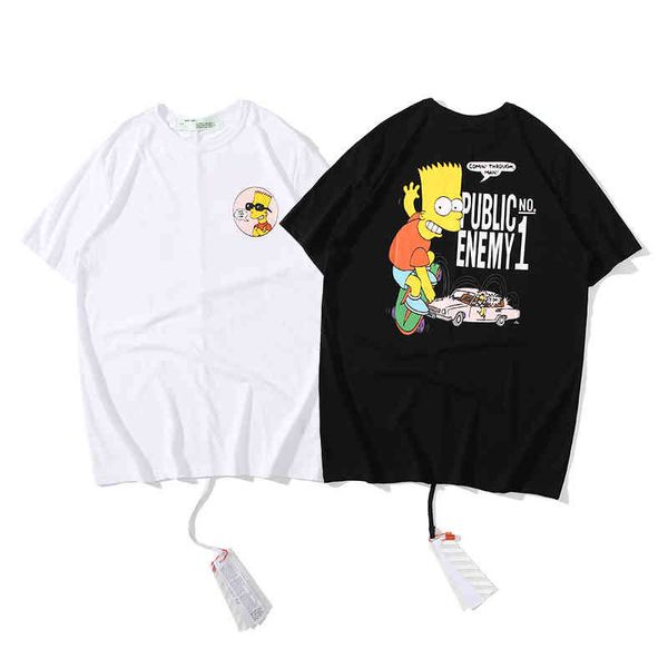 2022 summer off fashion cartoon character dign casual loose short sleeve t-shirt factory outlet, White;black
2022 summer off fashion cartoon character dign casual loose short sleeve t-shirt factory outlet, White;black