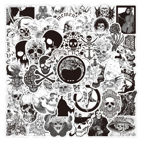 50pcs white black horror skeleton graffiti sticker aesthetics for diy water bottle skateboard lapluggage car decal wholesale
50pcs white black horror skeleton graffiti sticker aesthetics for diy water bottle skateboard lapluggage car decal wholesale