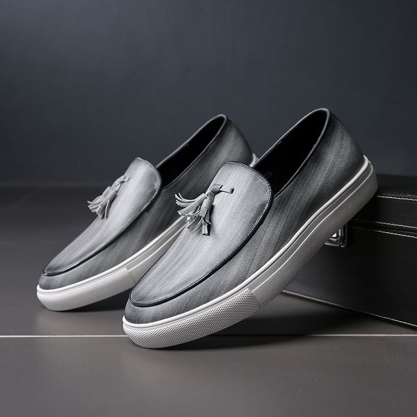fashion loafers men thick bottom tassel designer sneakers personality trend driving dress leather shoe slip-on zapatos de hombre, Black
fashion loafers men thick bottom tassel designer sneakers personality trend driving dress leather shoe slip-on zapatos de hombre, Black