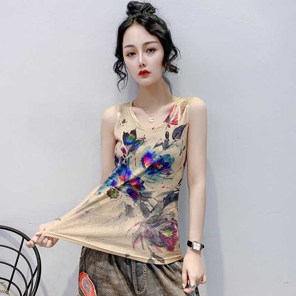 summer clothes new fashion fried color bronzing printing vest sleeveless bottomless t-shirt women women's vests white tanks
summer clothes new fashion fried color bronzing printing vest sleeveless bottomless t-shirt women women's vests white tanks