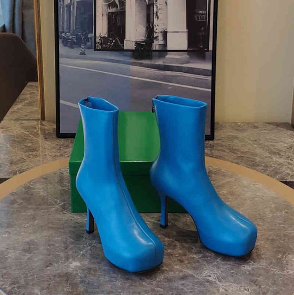 boots blue 100mm high heel bold chunky platform boots calfskin leather shoes ankle boot stiletto heels square toes booties luxury designers, Black
boots blue 100mm high heel bold chunky platform boots calfskin leather shoes ankle boot stiletto heels square toes booties luxury designers, Black