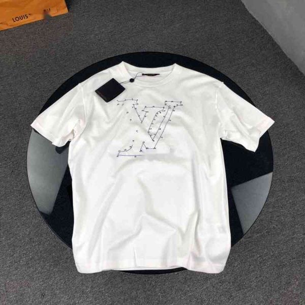 designer clothing new print short sleeve personalized men's and women's t-shirt pure cotton round neck fashion, White;black
designer clothing new print short sleeve personalized men's and women's t-shirt pure cotton round neck fashion, White;black