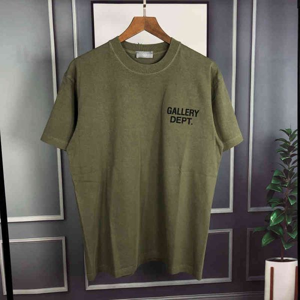 designer shirt gallerydept brand american fashion chest letter print army green men tee military style short sleeve t-shirt, White;black
designer shirt gallerydept brand american fashion chest letter print army green men tee military style short sleeve t-shirt, White;black