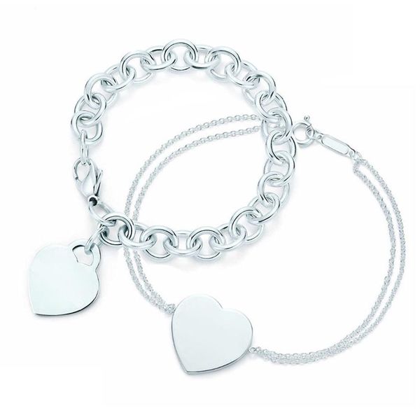 new 100% 925 sterling silver heart shaped women's elegant bracelet lock bracelet silverware matching world jewelry gifts330z, Black
new 100% 925 sterling silver heart shaped women's elegant bracelet lock bracelet silverware matching world jewelry gifts330z, Black