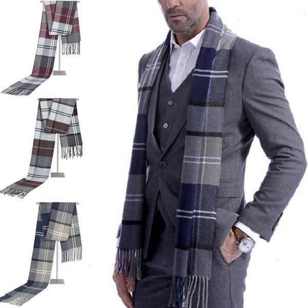 1pcs mens scotland soft scarf wool check plaid winter warm shawl neck wrap long 30 x 190 cm, Blue;gray
1pcs mens scotland soft scarf wool check plaid winter warm shawl neck wrap long 30 x 190 cm, Blue;gray