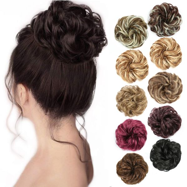 lx brand synthetic chignon tail hair bands elastic band hairpieces for women volume hair bun fringe fake curly messy bun scrunchiesfactory d, Black
lx brand synthetic chignon tail hair bands elastic band hairpieces for women volume hair bun fringe fake curly messy bun scrunchiesfactory d, Black