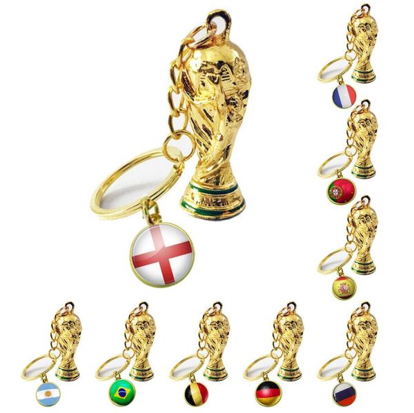 2022 world cup keychain creative metal alloy national flag symbol key ring backpack phone football trophy pendant for soccer fans, Silver
2022 world cup keychain creative metal alloy national flag symbol key ring backpack phone football trophy pendant for soccer fans, Silver