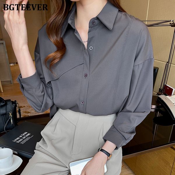 elegant single-breasted women shirts full sleeve loose female solid blouses 2022 spring ladies blusas, White
elegant single-breasted women shirts full sleeve loose female solid blouses 2022 spring ladies blusas, White