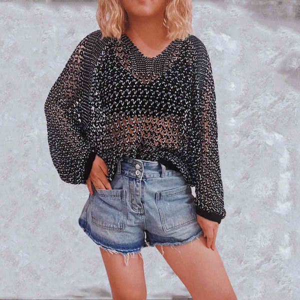 v-neck gold thread bat sleeve beach blouse loose sunscreen sweater hollowed out sweater female, White
v-neck gold thread bat sleeve beach blouse loose sunscreen sweater hollowed out sweater female, White