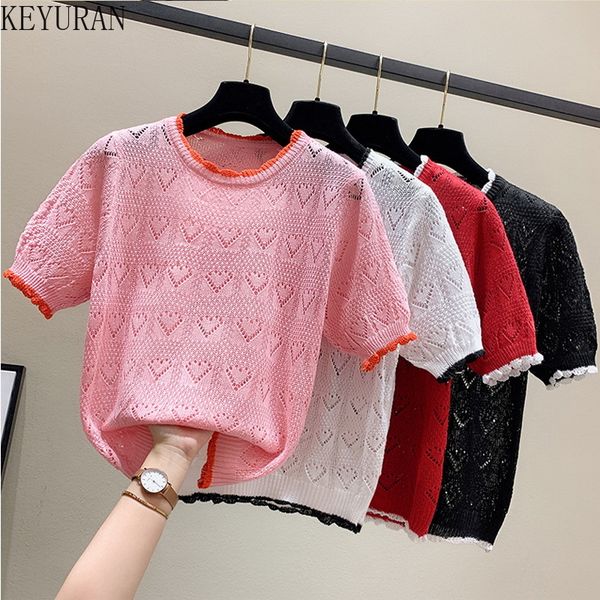 hollow out love thin knitted t shirt women short sleeve tees shirt 2022 summer fashion womens clothing camisetas mujer, White
hollow out love thin knitted t shirt women short sleeve tees shirt 2022 summer fashion womens clothing camisetas mujer, White