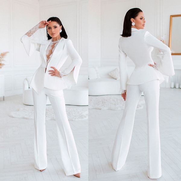 white lace wedding tuxedos women lady long sleeve jacket coat suits 2022 women casual wide leg trousers set, Black;red
white lace wedding tuxedos women lady long sleeve jacket coat suits 2022 women casual wide leg trousers set, Black;red