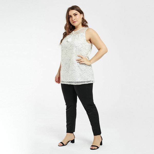 plus size chiffon blouse clothes 2021 women lace stitching sleeveless urban casual solid color pattern loose round neck, Black
plus size chiffon blouse clothes 2021 women lace stitching sleeveless urban casual solid color pattern loose round neck, Black