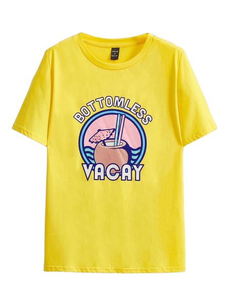 x mine eyes coconut & letter graphic tee j8kc#, White