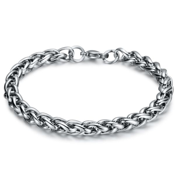 silver stainless steel braided fox chain link bracelet bangle 8mm 8.66 inch for mens fashion gifts, Black
silver stainless steel braided fox chain link bracelet bangle 8mm 8.66 inch for mens fashion gifts, Black