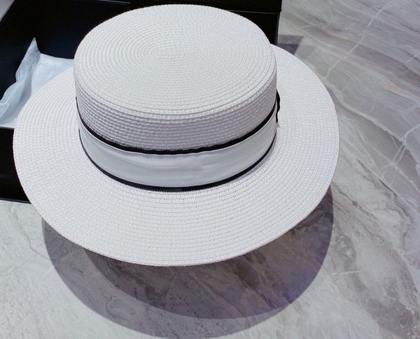 white straw hat summer wide brim cap bucket hats outdoor ladies beach sun hat travelling cloches caps, Blue;gray
white straw hat summer wide brim cap bucket hats outdoor ladies beach sun hat travelling cloches caps, Blue;gray