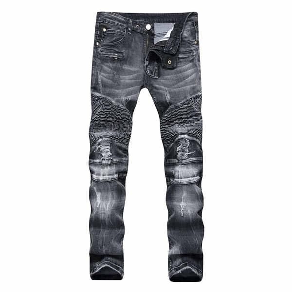2022 mens skinny designer jeans fashion distressed ripped men jean slim motorcycle selling baggy moto true biker denim pants hip hop black s, Blue
2022 mens skinny designer jeans fashion distressed ripped men jean slim motorcycle selling baggy moto true biker denim pants hip hop black s, Blue