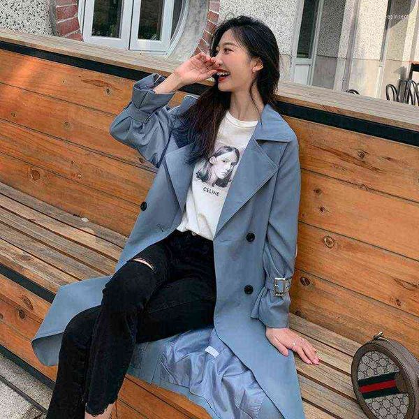 women's trench coats windbreaker female 2022 spring autumn long coat for women korean leisure chic waist belt loose ladies overcoats w3, Tan;black
women's trench coats windbreaker female 2022 spring autumn long coat for women korean leisure chic waist belt loose ladies overcoats w3, Tan;black