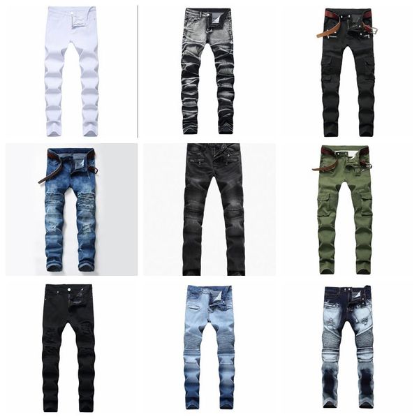 2022 men's distressed ripped skinny jeans fashion mens jeans slim mid zipper hole motorcycle straight moto biker causal man denim pants, Blue
2022 men's distressed ripped skinny jeans fashion mens jeans slim mid zipper hole motorcycle straight moto biker causal man denim pants, Blue