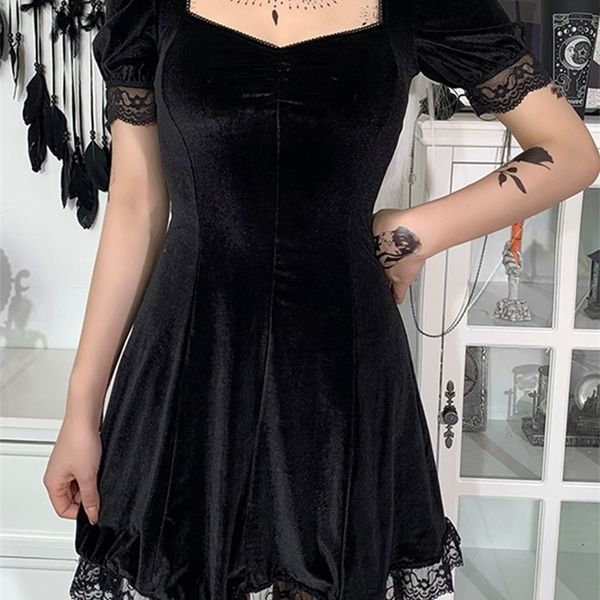 insdoit mall gothic velvet summer mini dresses women vintage punk grunge lace harajuku aesthetic elegant party 220526, Black;gray
insdoit mall gothic velvet summer mini dresses women vintage punk grunge lace harajuku aesthetic elegant party 220526, Black;gray