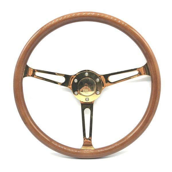 car modified solid wood steering wheel racing electroplating golden peach retro 15 inch 380mm
car modified solid wood steering wheel racing electroplating golden peach retro 15 inch 380mm