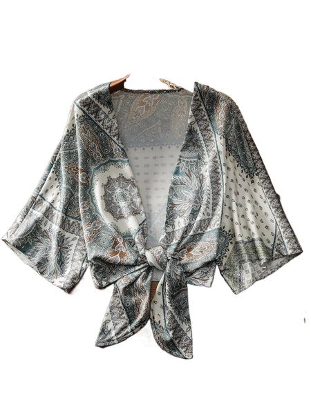 plus scarf print batwing sleeve knot front o4gx#, Black
plus scarf print batwing sleeve knot front o4gx#, Black