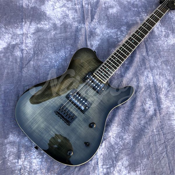 black tl electric guitar,set in neck solid wood body flame maple guitars
black tl electric guitar,set in neck solid wood body flame maple guitars