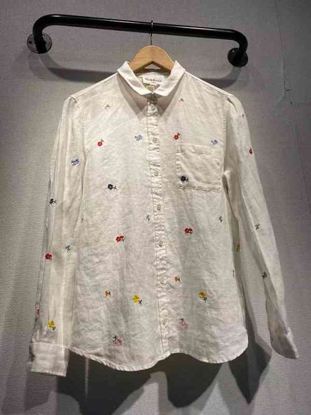 women's blouses shirts legal system se family's product in spring and summer of idyllic floral linen embroidered french versatile, White
women's blouses shirts legal system se family's product in spring and summer of idyllic floral linen embroidered french versatile, White