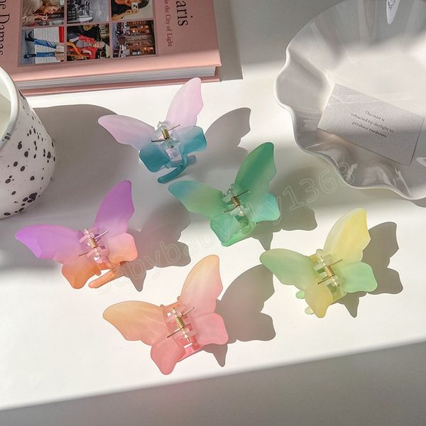 korea gradient scrub butterfly hair claws acrylic clamps female back head clip women hair accessories headdress, Slivery;white
korea gradient scrub butterfly hair claws acrylic clamps female back head clip women hair accessories headdress, Slivery;white