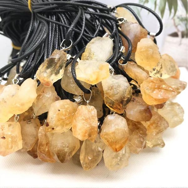 trendy natural yellow crystal druzy energy healing stone pendant necklace rope necklace women jewelry factory wholesale, Silver
trendy natural yellow crystal druzy energy healing stone pendant necklace rope necklace women jewelry factory wholesale, Silver