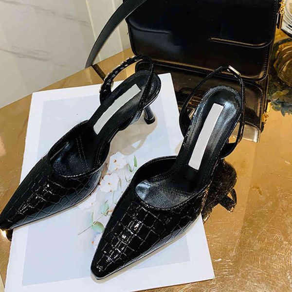 sandals autumn style baotou letter sandals pointed high heels women's thin heel back empty one line belt single shoes women, Black
sandals autumn style baotou letter sandals pointed high heels women's thin heel back empty one line belt single shoes women, Black