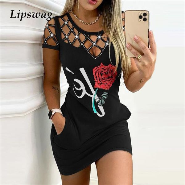 elegant rose print pocket mini dress women summer casual o-neck short sleeve party lady hollow out vestido, Black;gray
elegant rose print pocket mini dress women summer casual o-neck short sleeve party lady hollow out vestido, Black;gray