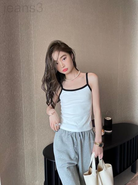 women's tanks & camis designer 2022 summer sleeveless fashionable letter inlaid diamond slim fit black and white contrast one line coll
women's tanks & camis designer 2022 summer sleeveless fashionable letter inlaid diamond slim fit black and white contrast one line coll