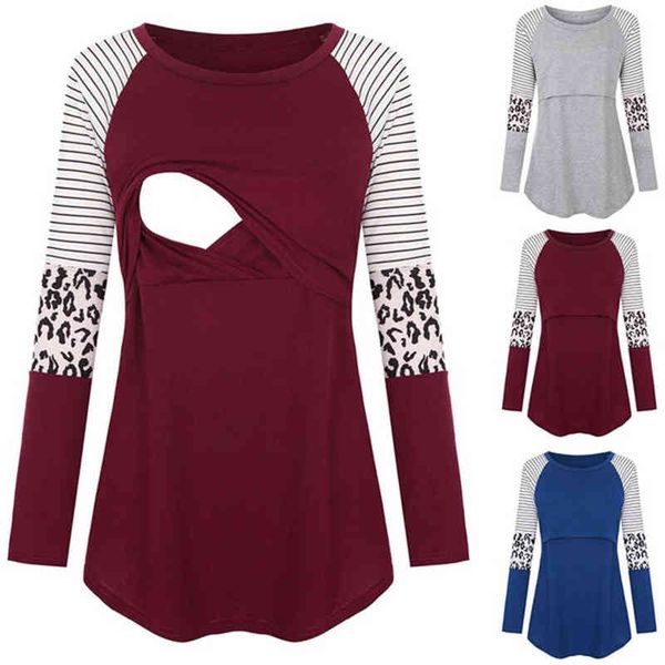 women maternity long sleeve nursing patchwork color breastfeeding blouse l220801, White
women maternity long sleeve nursing patchwork color breastfeeding blouse l220801, White