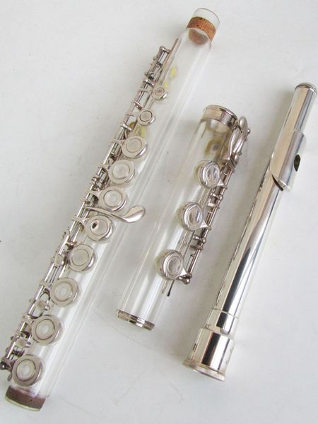 17-hole open-hole flute closed-hole dual-purpose acrylic flute c silver-plated transparent
17-hole open-hole flute closed-hole dual-purpose acrylic flute c silver-plated transparent