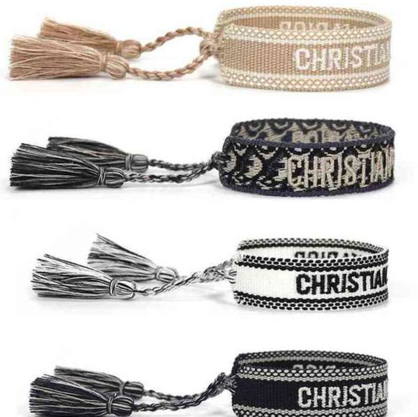 fashion brand friendship charm bracelets bangles women men adjustable embroidery tassel bangle couple braided jewelry designer woven fabrics, Golden;silver
fashion brand friendship charm bracelets bangles women men adjustable embroidery tassel bangle couple braided jewelry designer woven fabrics, Golden;silver