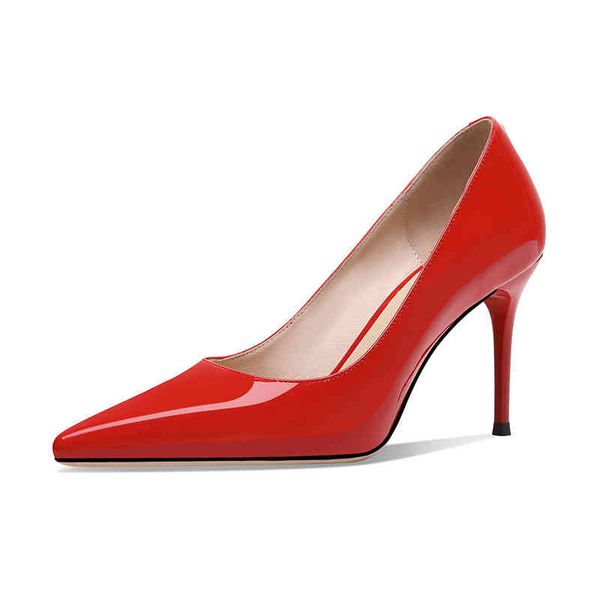 dress shoes spring and summer women's shoes pointed thin high heels cow patent leather celebrity spicy mother fashion commuting single, Black
dress shoes spring and summer women's shoes pointed thin high heels cow patent leather celebrity spicy mother fashion commuting single, Black