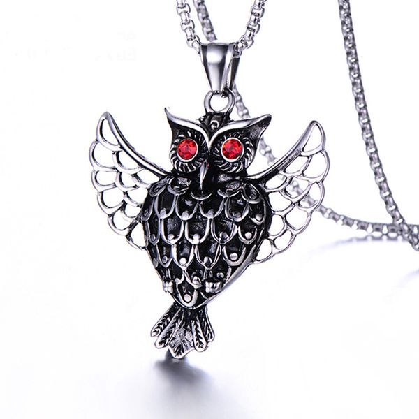 316l stainless steel men's owl eagle animal necklaces & pendants punk silver retro antique design jewelry
316l stainless steel men's owl eagle animal necklaces & pendants punk silver retro antique design jewelry