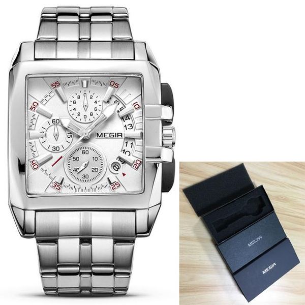 wristwatches megir 2022 luxury luminous business square men quartz men's multifunctional waterproof fashion six pin watches erkek saat, Slivery;brown
wristwatches megir 2022 luxury luminous business square men quartz men's multifunctional waterproof fashion six pin watches erkek saat, Slivery;brown