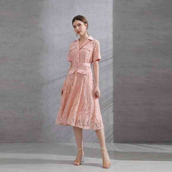 casual dresses spring and summer fashion women's suit collar belt waist pocket contrast lace dress, Black;gray
casual dresses spring and summer fashion women's suit collar belt waist pocket contrast lace dress, Black;gray