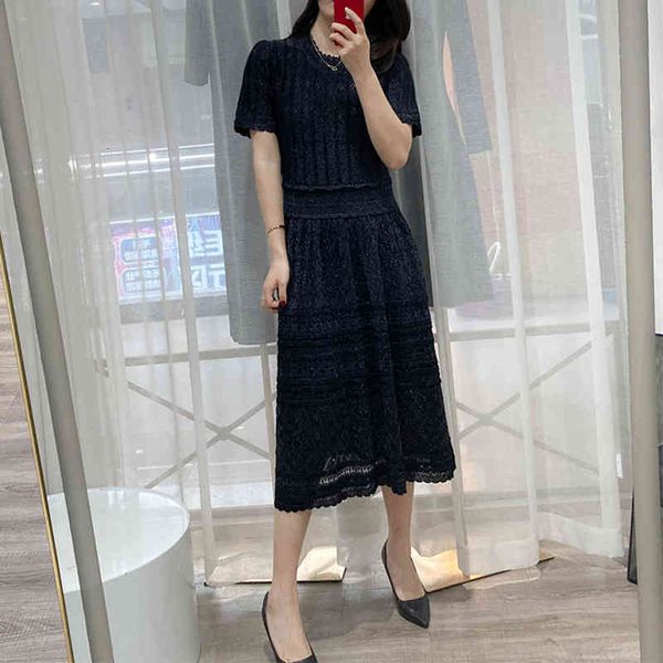 casual dresses spring and summer french court style knitted dress round neck lace edge short sleeve long a-line skirt thin 1dbj, Black;gray
casual dresses spring and summer french court style knitted dress round neck lace edge short sleeve long a-line skirt thin 1dbj, Black;gray