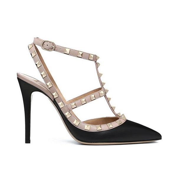 new women designers high heel dress shoes ankle strap roman stud sandal rivets gold stiletto chunky heels 6 8 cm pointed open t7745626, Black
new women designers high heel dress shoes ankle strap roman stud sandal rivets gold stiletto chunky heels 6 8 cm pointed open t7745626, Black