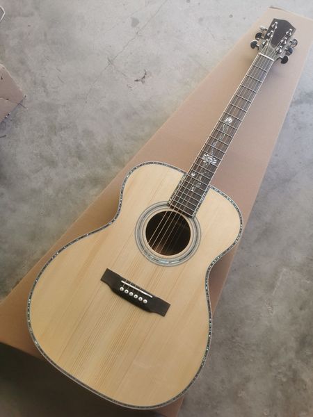 all solid wood om barrel black finger high-end folk guitar 
all solid wood om barrel black finger high-end folk guitar
