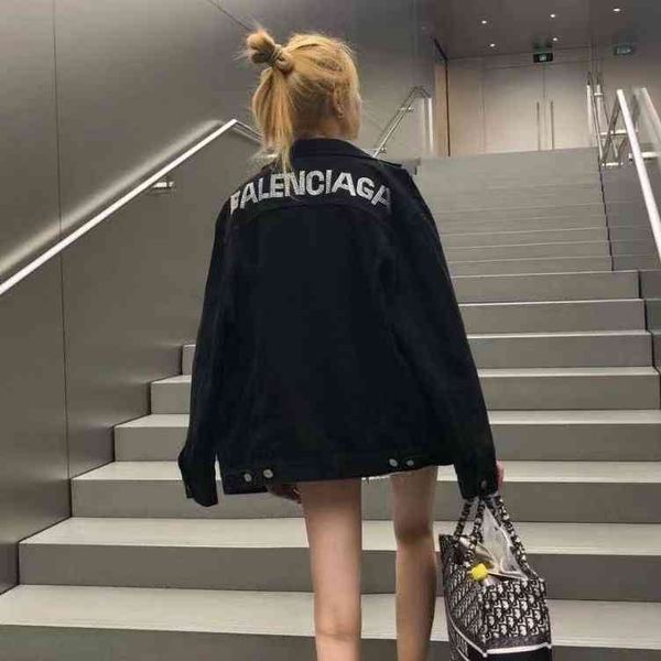 jue8 ukjr 2021 new heavy industry diamond black denim jacket women's loose and versatile net red girl jacket trend, Black;brown
jue8 ukjr 2021 new heavy industry diamond black denim jacket women's loose and versatile net red girl jacket trend, Black;brown