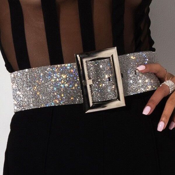fashion sparkly 110 cm waist belt adjustable width women selling hight street night party accessories 220511, Black;brown
fashion sparkly 110 cm waist belt adjustable width women selling hight street night party accessories 220511, Black;brown