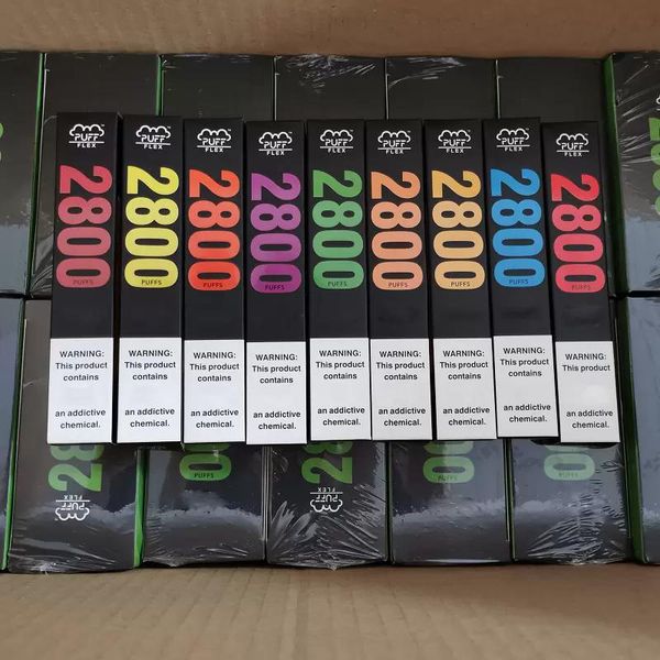 puff flex 2800 bars hits puffs 5% disposable vape device kits e cigarette 850mah battery pre-filled 8ml vaporizer 20 colors in stock
puff flex 2800 bars hits puffs 5% disposable vape device kits e cigarette 850mah battery pre-filled 8ml vaporizer 20 colors in stock