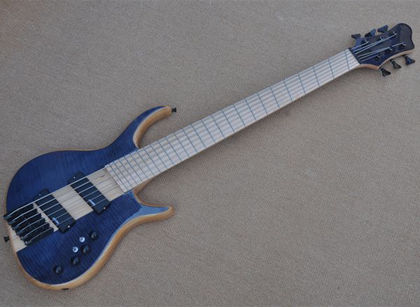 6 string neck-thru-body active electric bass guitar with fan-shaped frets offer customize
6 string neck-thru-body active electric bass guitar with fan-shaped frets offer customize
